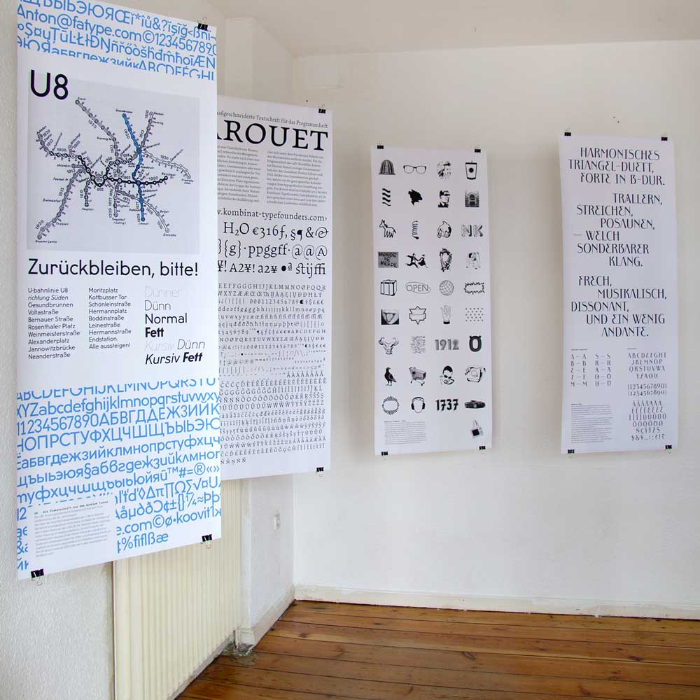48h Neukölln - The exhibition in the designer's work space.
