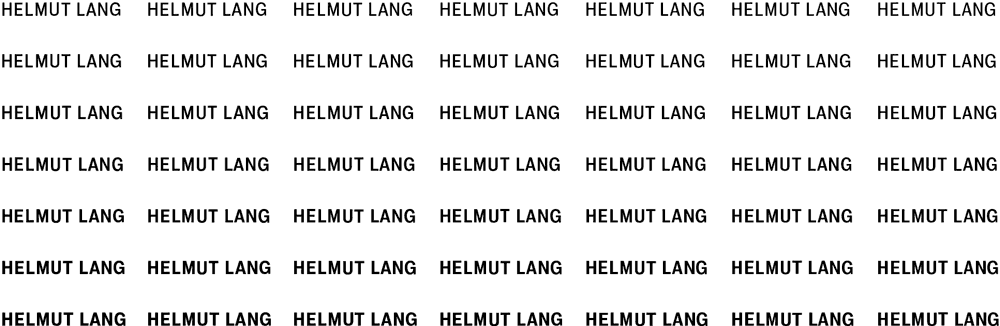 The Helmut Lang Logotype