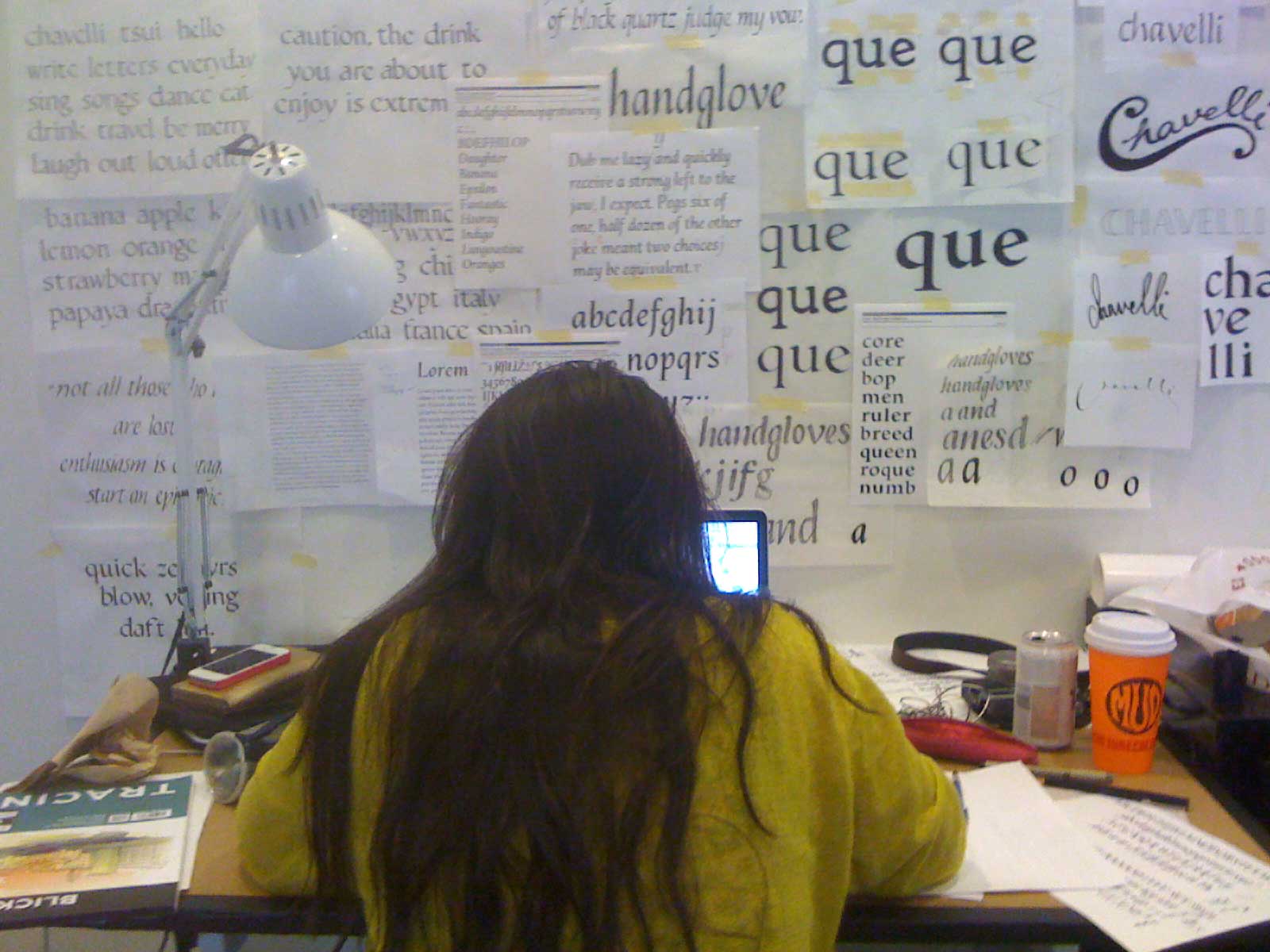 The 2012 Type@Cooper Condensed Program, Chavelli's wall