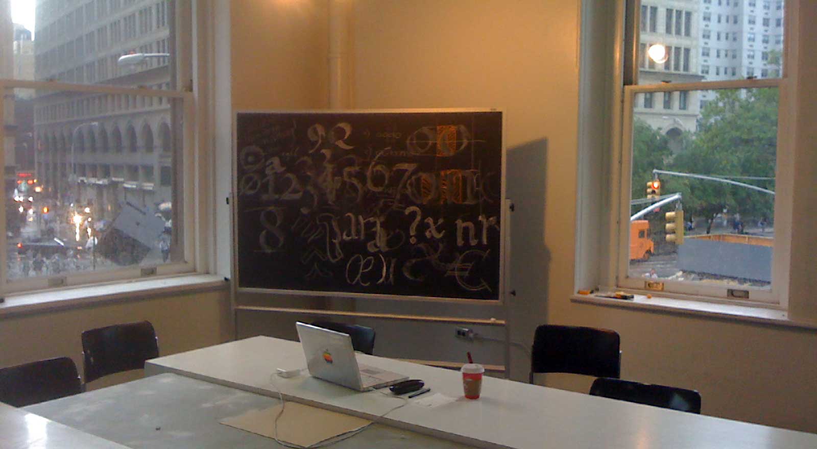 The 2012 Type@Cooper Condensed Program, corner office
