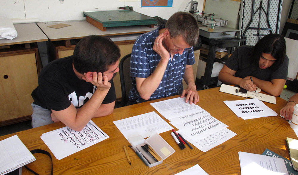 The 2012 Type@Cooper Condensed Program, guest critique by Erik van Blokland of Letterror