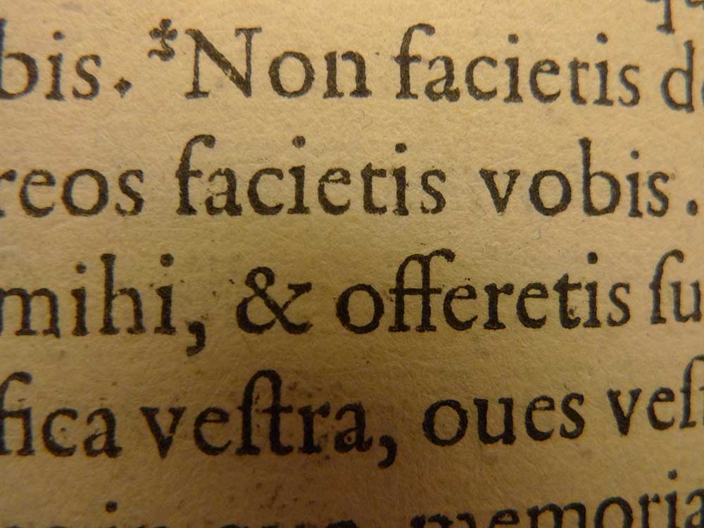 The 2012 Type@Cooper Condensed Program, Plantin's Polyglot Bible