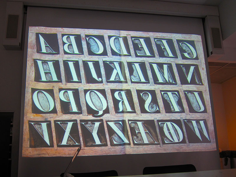 The 2012 Type@Cooper Condensed Program, Valery Lester's fascinating lecture about Giambatista Bodoni